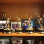 Emmys on the shelf at Seattle Channel