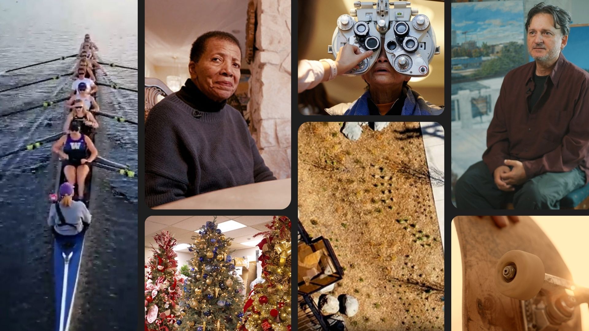 A grid of images from the nominated videos.