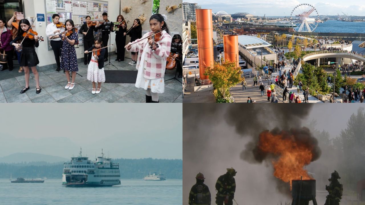 A four-image collage of Seattle Channel programming.